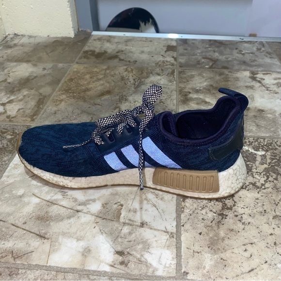 adidas Navy and Tan NMD Sneakers - Picture 10 of 15